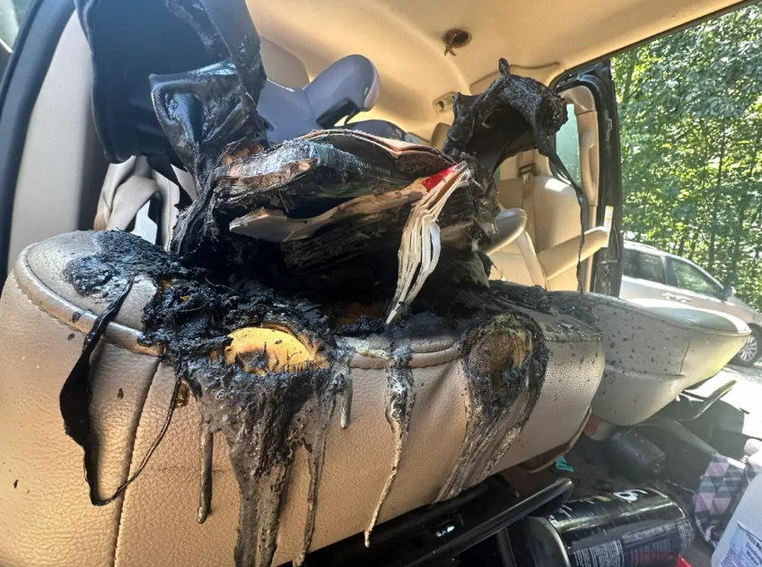 Family terrified after children’s book starts fire under car seat #16